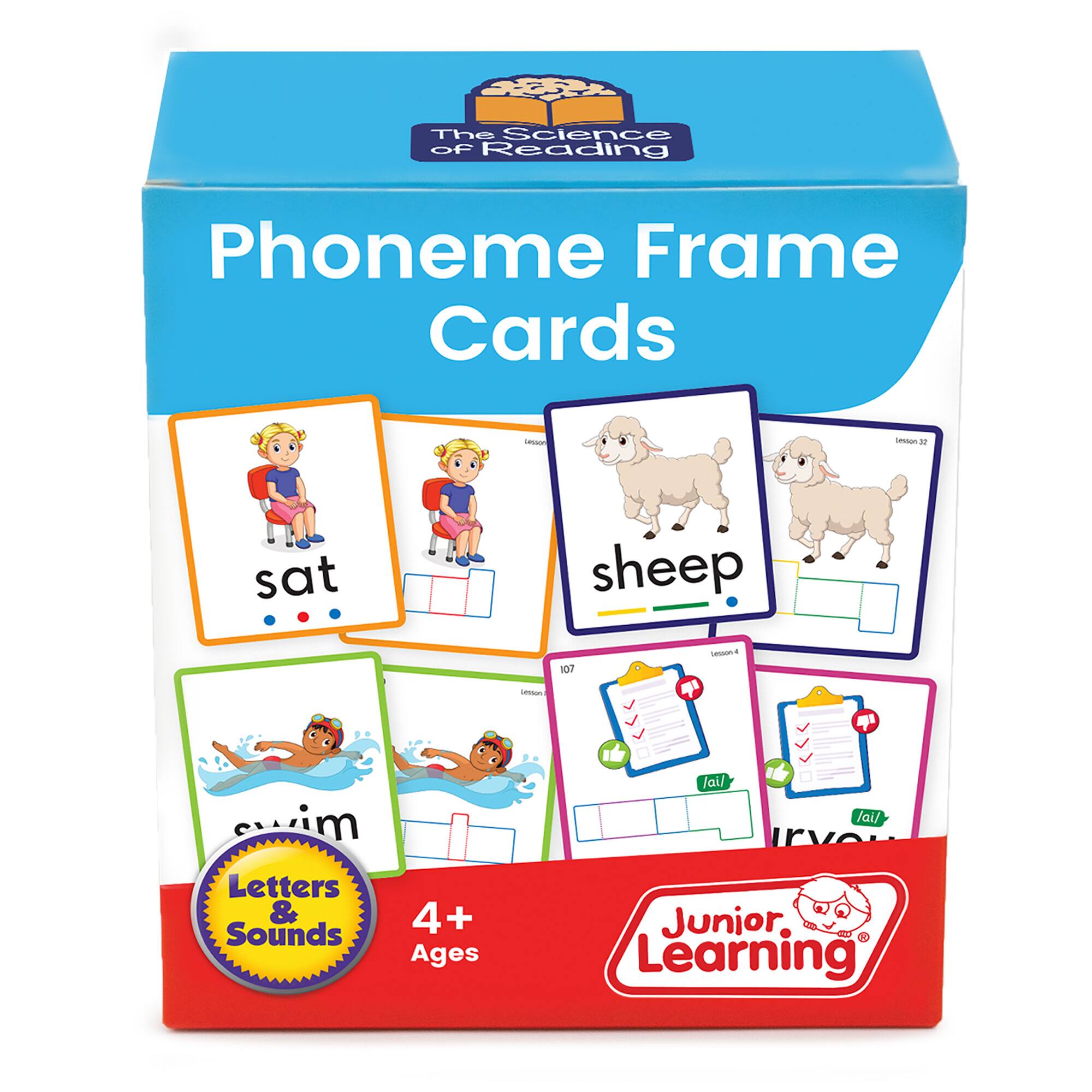 Junior Learning® Phoneme Frame Flashcards: The Science of Reading Supplementary Resources